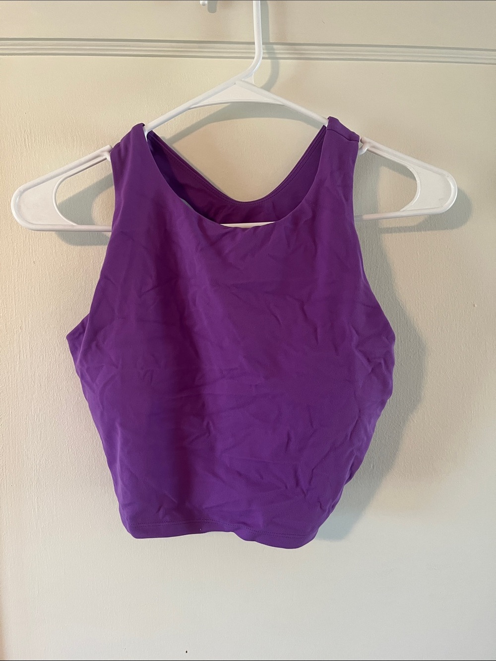 Crz Yoga Women's Purple Cropped Tank Top - Sleeveless Performance Fit